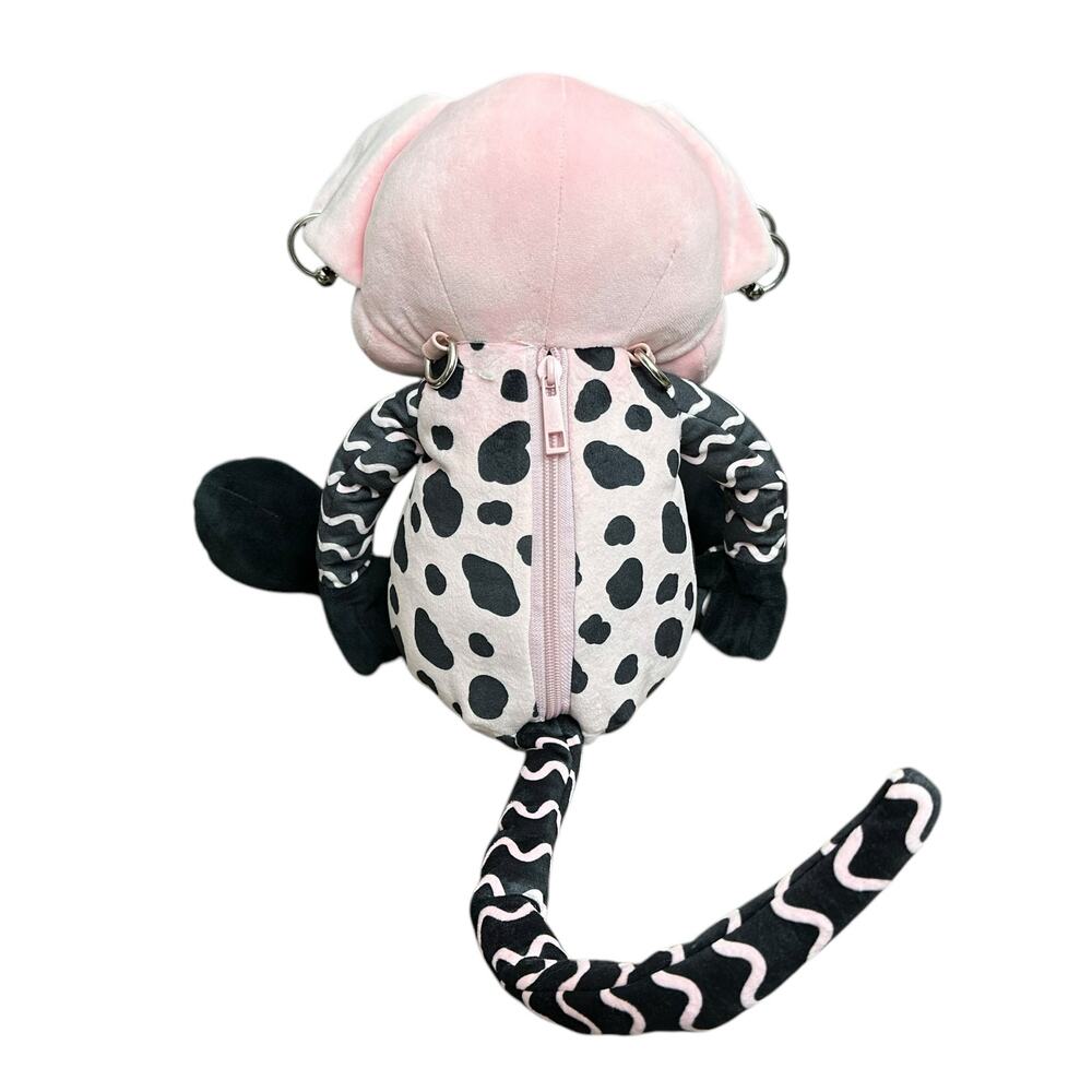 RARE Dolls Kill Exclusive Rat Plushie Crossbody Bag Embroidered Pink Punk Goth - Picture 2 of 4